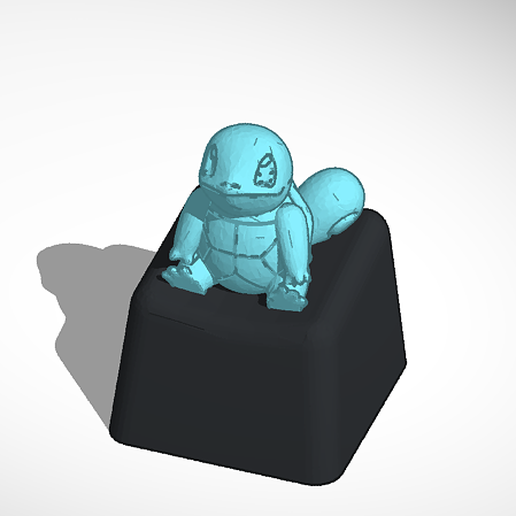 Pokémon Squirtle MX Cherry Keycap 3D model
