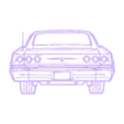 impala super sport 1965 back.stl Wall Silhouette: Chevrolet Set
