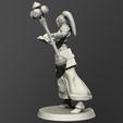 03 Female Priest.jpg Fantasy Female Priest 3D print model