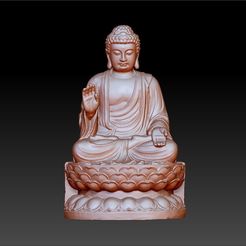 TathagataBuddha1.jpg Бесплатный STL файл Tathagata Buddha statue 3d sculpture・Модель для загрузки и 3D-печати, stlfilesfree