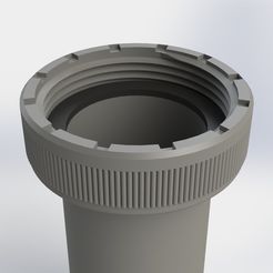 Render_1.jpg Download free 3MF file Sink Drain Nut • 3D printable model, SolidWorksMaker