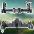 4.jpg Medieval modular stone wall with large monumental carved door (14) - Medieval Gothic Feudal Old Archaic Saga 28mm 15mm RPG