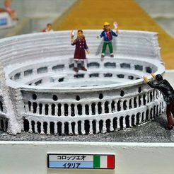 My_Colosseum_display_large.jpg Fichier STL gratuit Mon Colisée(1:2400)・Modèle à télécharger et à imprimer en 3D