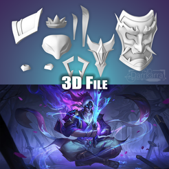 YiSB03.png Fichier 3D Accessoires Spirit Blossom Master Yi League of Legends Fichiers STL・Plan imprimable en 3D à télécharger