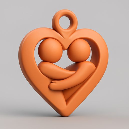 kalp-anahtarlik.jpeg Cuddling Lovers Heart Keychain 🧡 (3D Print Model)
