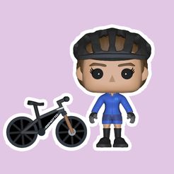 BPR_Render-133.jpg STL file FUNKO BIKER GIRL・3D printing design to download