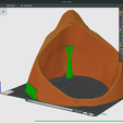 Turkey-Bottom-sliced.png Friends Thanksgiving Turkey - Casque de télévision amusant - Sans support Impression 3D STL/3MF