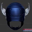 Samurai_Captain_America_helmet_3d_print_model-09.jpg Captain America Helmet - Samurai Heroes Cosplay