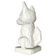 Kitsune-totem-japanese-low-poly3.jpg Kitsune japanese totem low poly no.3