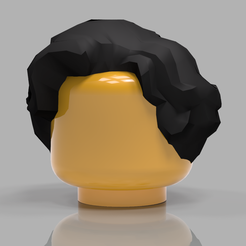 Hair4.png STL file MEGAFIG Man Hair・Model to download and 3D print