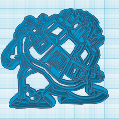 009-Gigantmax-Blastoise.png Файл STL Покемон: Вырезалка для печенья Gigantamax Blastiose・Шаблон для загрузки и 3D-печати