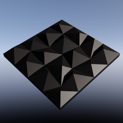 triangles2.png 3D wall panel 20cm  "triangles" for thermoforming