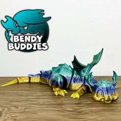 0010-Cute-Dragon-Articulated.png Fichier 3D Cute Dragon Dreamy / Dino Articulated / Dinosaur Print-in-Place / Fable Beast / Creature World Encounter・Idée pour impression 3D à télécharger