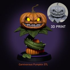 CAPA-3D-PRINT-carnivoros.jpg Download STL file Carnivorous Pumpkin STL • Template to 3D print, DRAFNIRSTUDIOS
