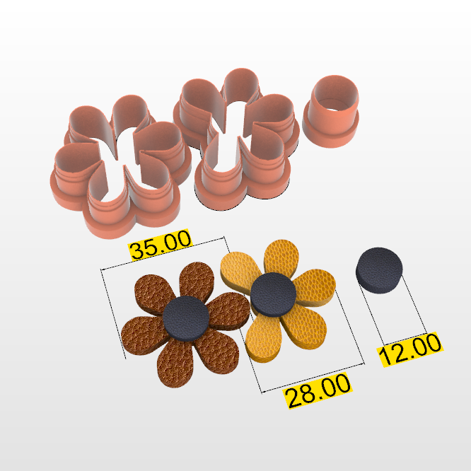 Screenshot_4.png Archivo STL Polymer Clay Cutter/DOUBLE FLOWER/Lorren3d・Plan de impresora 3D para descargar, EULITEC