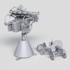 Preview.jpg STL file ZPU-M4 & Maxim machine gun・3D printing design to download