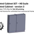 ScaleFiction3D_Cabinet_3.jpg H0 Scale - Control Cabinet and Cable Tray 3D print model