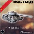 0_PREM_HMM1V74.jpg Destructeur de chars T-34-100 (version réduite) - Armée soviétique WW2 Second Monde Front de l'Est Ostfront RPG Mini Hobby