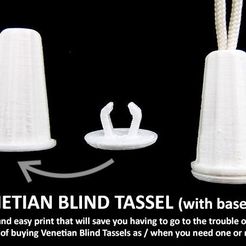303c5477963252c27a39abdfccb031e7_display_large.jpg Free STL file Venetian Blind Tassel (with End Cap)・Model to download and 3D print, Muzz64