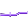 Muffler racing (terminal_DX with support).stl LANCIA STRATOS - RACING EXHAUST MUFFLER