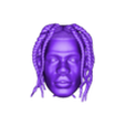 travis final.stl Travis Scott head