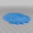 GA_STL.png Georgia Bulldog Customizable Keychain