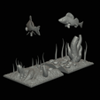 my_project-24.png two perch scenery in underwather for 3d print detailed texture