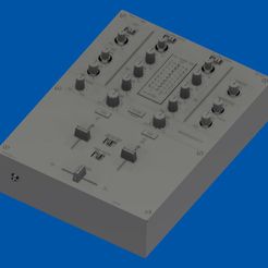 MIXER-2CH.jpg STL file Pioneer DJM 2-channel mixer・3D printable model to download
