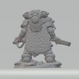 3.jpg Fangborn Reaver Captain – Wolf Warrior Leader, Elite Shock Troop Commander, Sci-Fi Barbarian Miniature, Wargaming STL