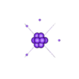 Rutherfords Atomic Model.obj Modelo atómico de Rutherfords