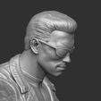10.jpg Arnold T-800 bust with glasses for 3d print stl .2 options