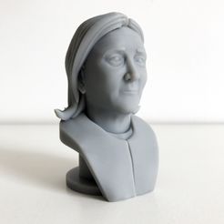 0.jpg Free STL file Marine Le Pen・3D print design to download, Cults