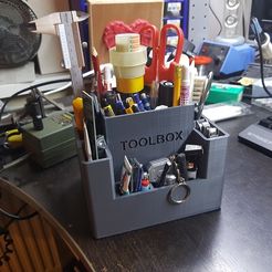 20180217_182754.jpg Free 3D file pen tool box stand for desk・Template to download and 3D print