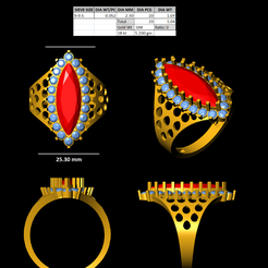 1.png Download STL file Marquise style ring • 3D print design, rimpapramanik82