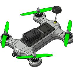 00.jpg STL-Datei 3d printed drone 200mm x 200mm・3D-druckbares Modell zum Herunterladen