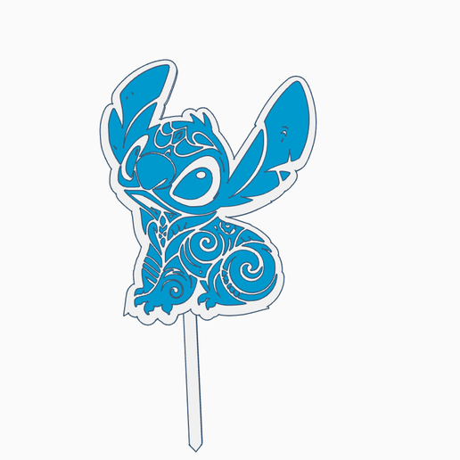 Stitch.png Stitch cake Topper