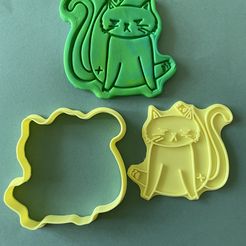 F1853F59-B26A-4E5A-9568-97EFFB088543.jpeg 3D file Mad cat butt cookie cutter・3D printing design to download