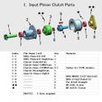 1-BRG-Input-Clutch-Parts01.jpg Main-Gear-Box, for Helicopter, Option, Freewheel Clutch