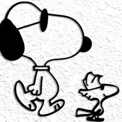 Screenshot_20230414_183441_Mercari.jpg Snoopy & Woodstock Wall Art Snoopy Wall Decor Shultz Beagle Dog
