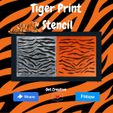 Tiger-Print-Stencil.jpg Fichier STL Pochoir imprimé tigre・Objet pour imprimante 3D à télécharger