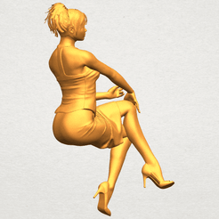 A01.png Archivo 3D gratuito Chica desnuda H08・Objeto para descargar e imprimir en 3D