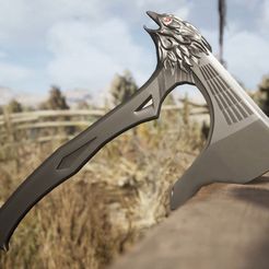 pic1.jpg Файл STL APEX LEGENDS | RAVEN'S BITE (BLOODHOUND HEIRLOOM) - Plug-n-Play premium for lifesize prop printing!・Дизайн 3D принтера для загрузки