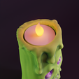 TOP.png SPOOKY GHOST CANDLE - HALLOWEEN