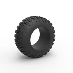 1.jpg 3D file Diecast offroad tire 113 Scale 1:25・Design to download and 3D print