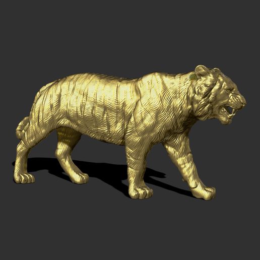 32.jpg Descargar archivo OBJ El tigre que camina • Modelo para la impresión en 3D, guninnik81