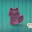 mapache-mx.jpg Fichier STL Découpeur de biscuits Raccoon Raccoon・Modèle pour impression 3D à télécharger