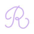 R_linotype_manuscrit_majuscule_alphabet.stl handwritten typography