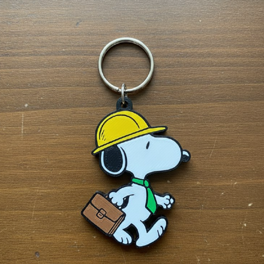 keychain snoopy stl/3mf