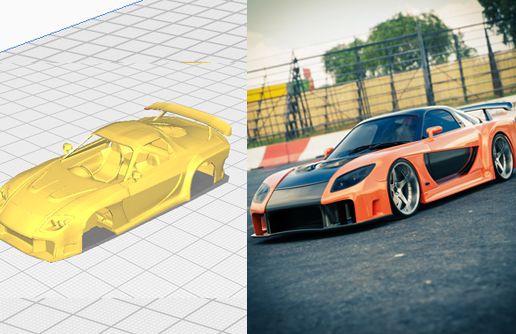 Mazda RX7 Veilside 1/64