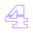 4+.stl cookie cutter numbers 1-9